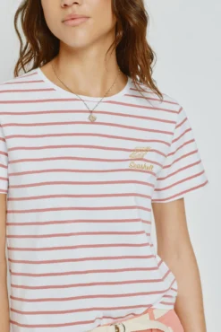 Camiseta rayas manga corta