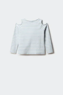 Camiseta rib hombros descubiertos niña