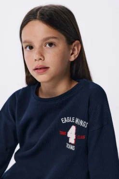 Camiseta rib "Wings" niña