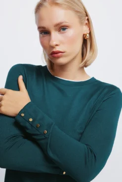 Camiseta tacto suave efecto doble prenda