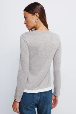 Camiseta tacto suave efecto doble prenda