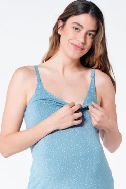 Camiseta top pijama maternity lactancia volantes