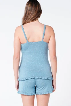 Camiseta top pijama maternity lactancia volantes