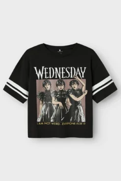 Camiseta Wdnesday de niña