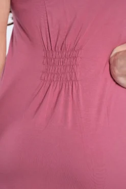 Camisón de lactancia manga corta con encaje