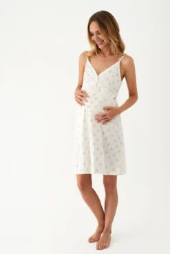 Camisón floral tirantes maternity