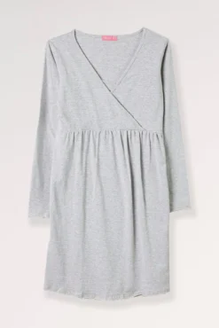 Camisón lactancia a rayas con escote