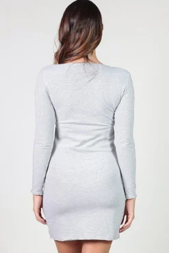 Camisón lactancia a rayas con escote