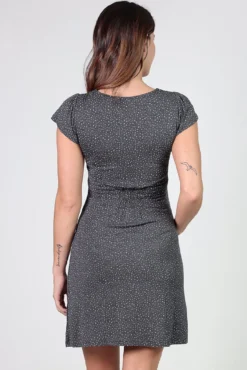 Camisón lactancia manga corta con topos