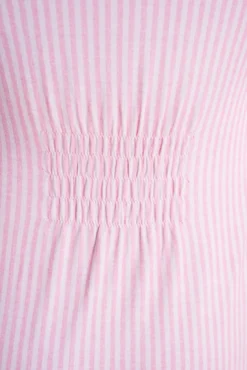 Camisón lactancia manga larga rayas