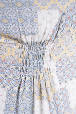 Camisón lactancia m/c estampado parches