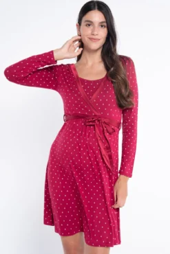 Camisón lactancia m/l estampado corbater
