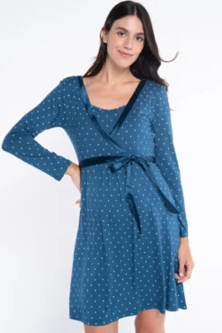 Camisón lactancia m/l estampado corbater