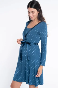 Camisón lactancia m/l estampado corbater