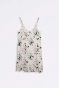 Camisón lactancia tirantes de flores