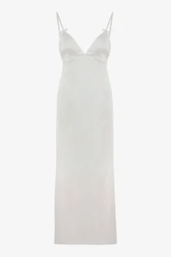 Camisón largo delicado para novias