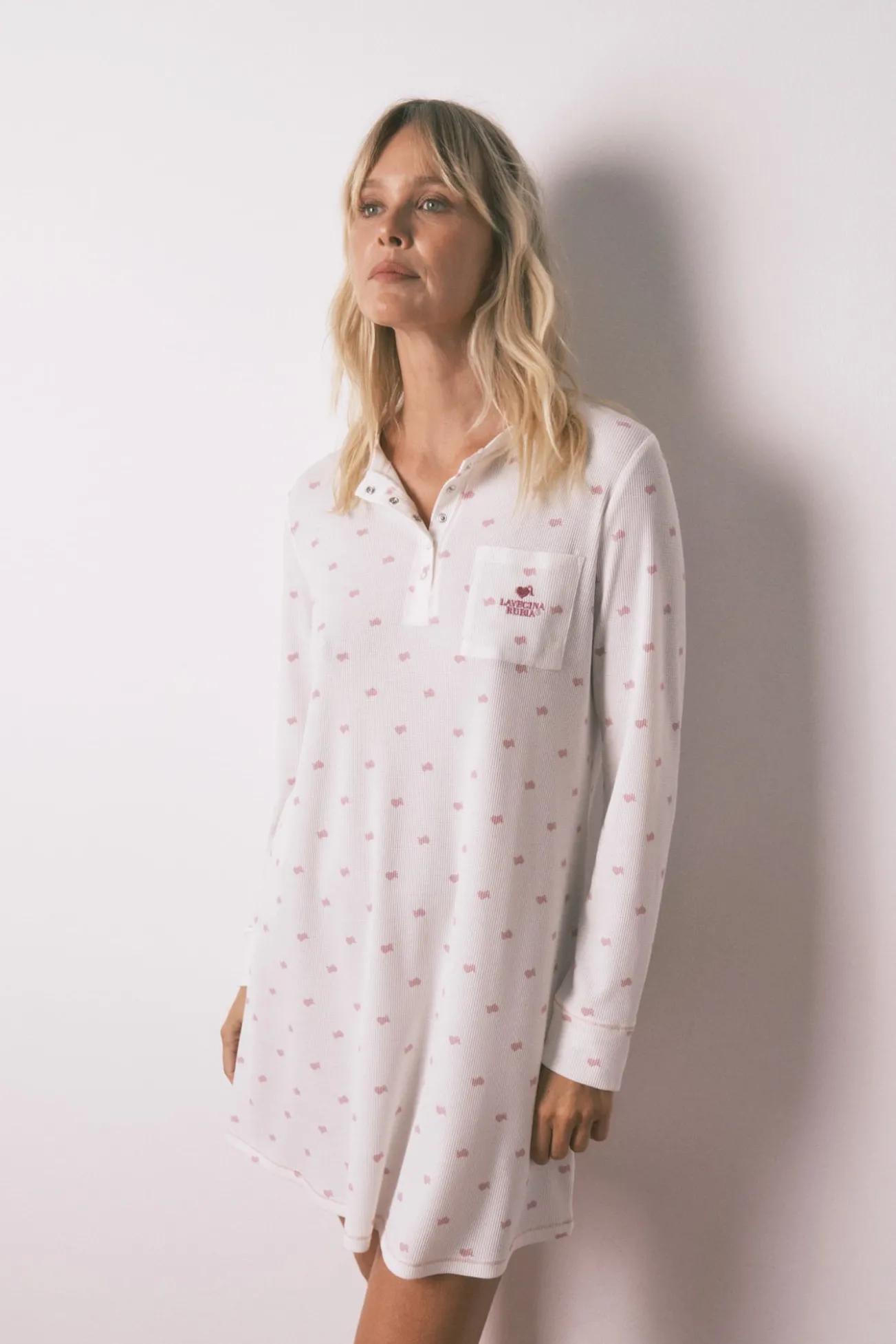 Camisón La Vecina Rubia tejido Waffle