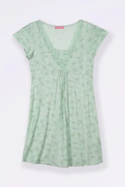 Camisón manga corta estampado "bouquet" lactancia