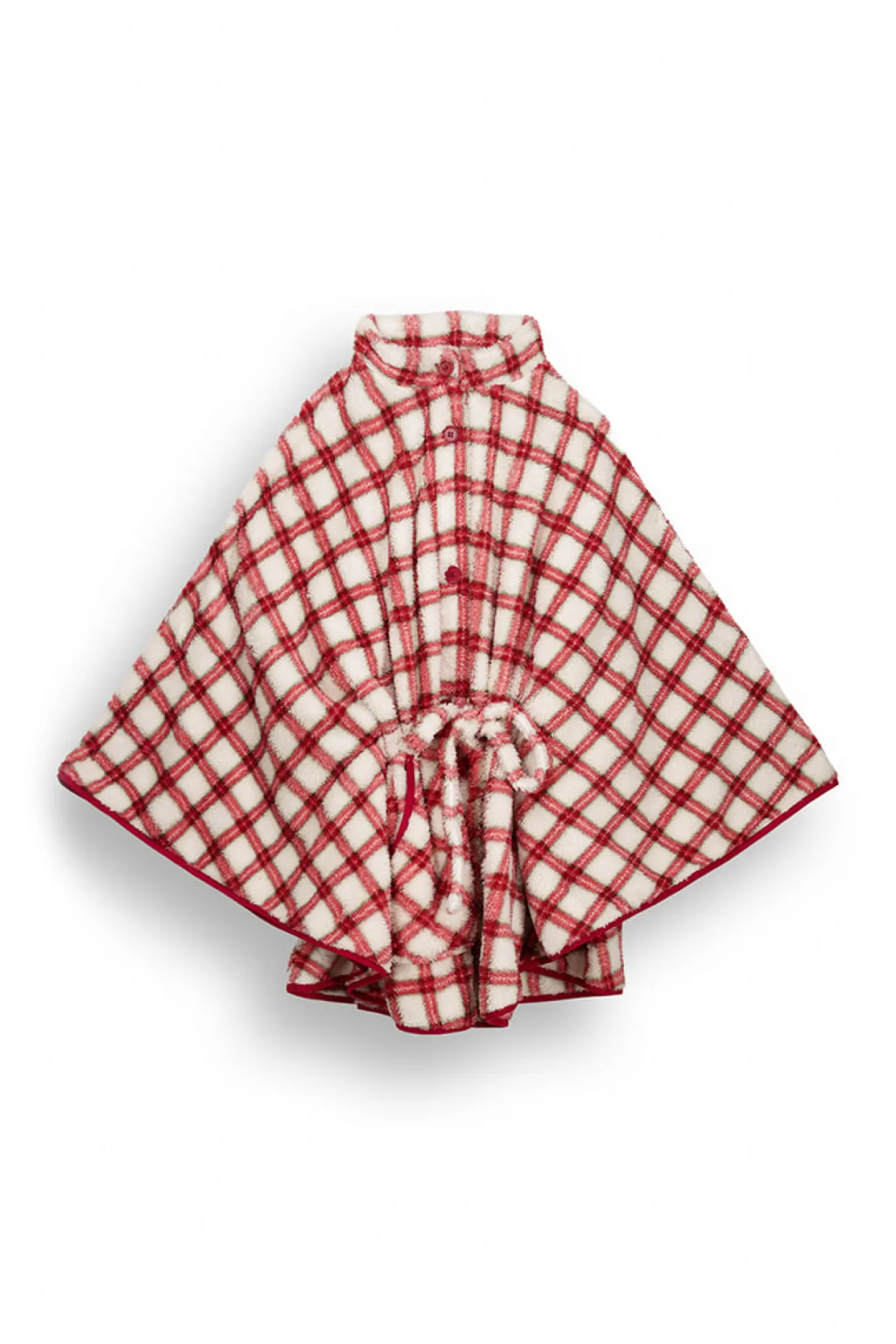 Capa pelo suave estampado cuadros