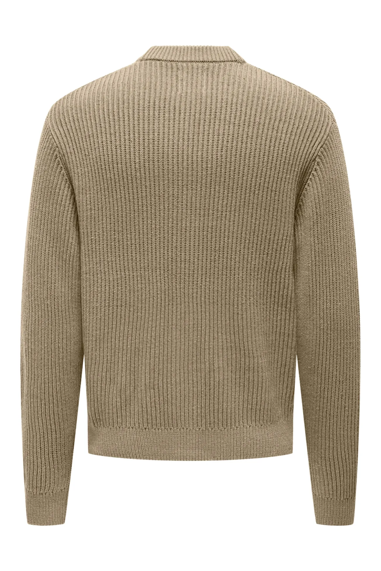 Cardigan de punto de hombre cuello V