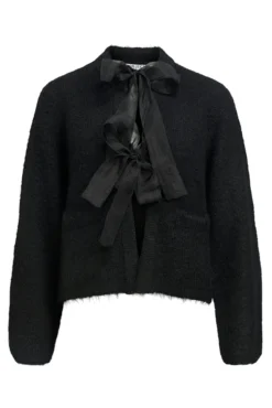 Cardigan punto con lazos