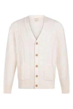 Cardigan rombos cierre botones