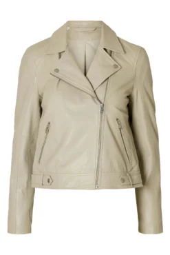 Cazadora Biker Cropped 100% piel.