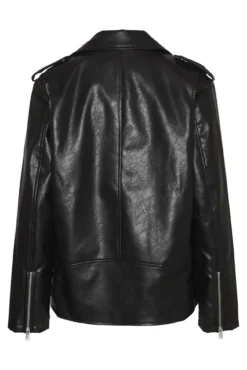 Cazadora biker efecto piel