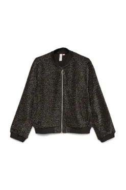 Cazadora bomber brillo