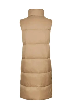 Chaleco midi acolchado de mujer