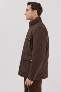 Chaqueta acolchada rombo