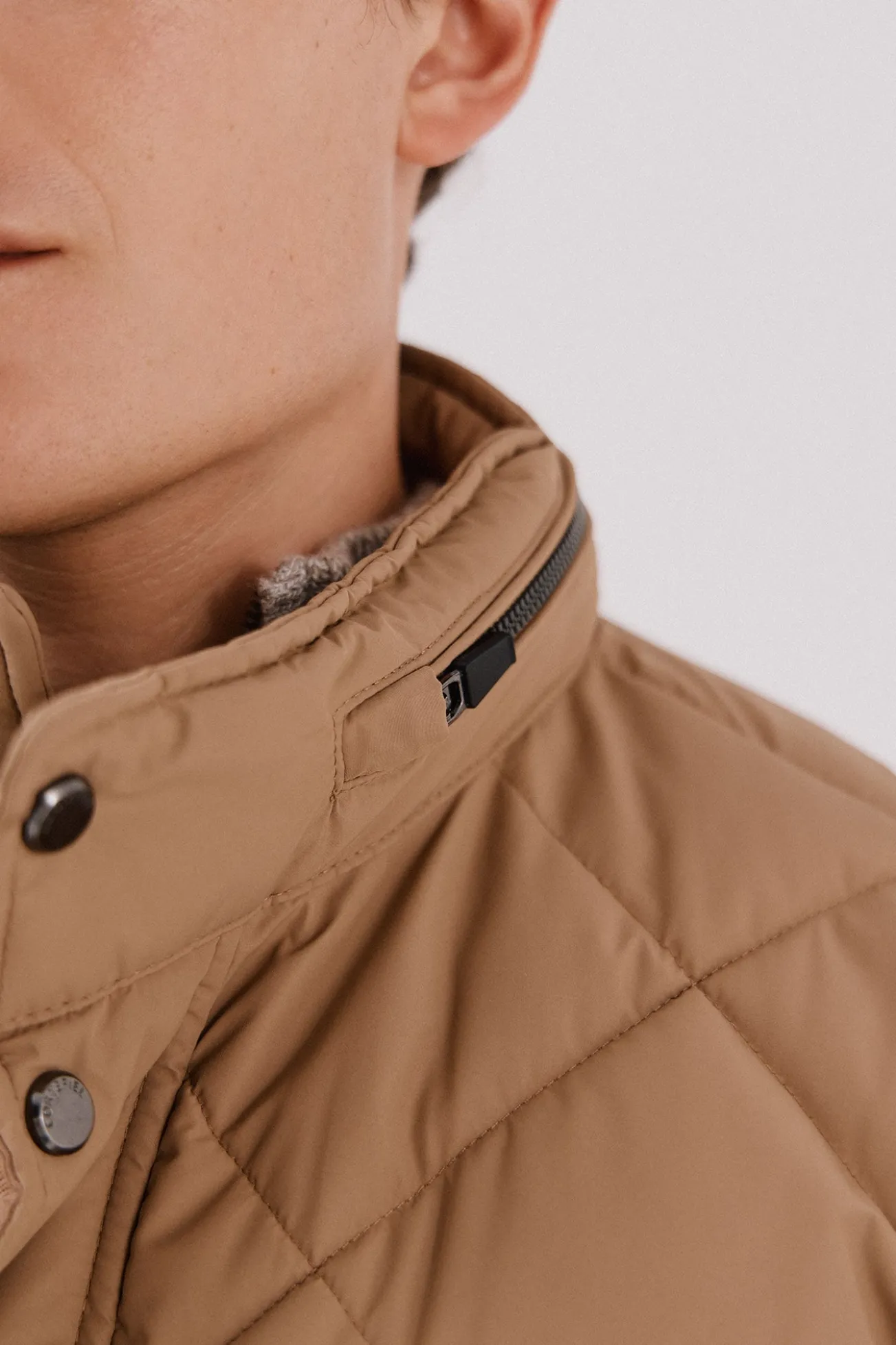 Chaqueta acolchada rombo
