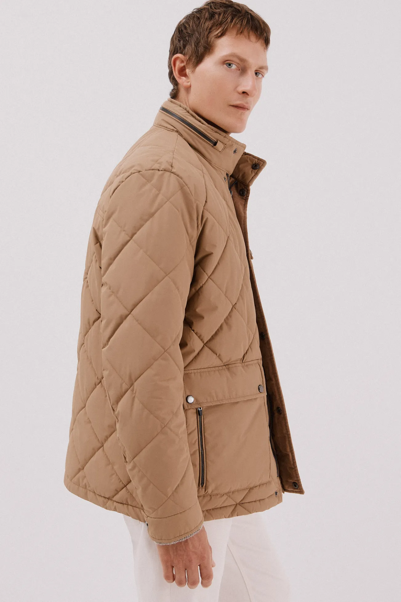 Chaqueta acolchada rombo