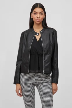 Chaqueta biker polipiel