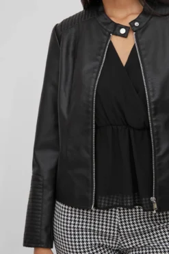 Chaqueta biker polipiel