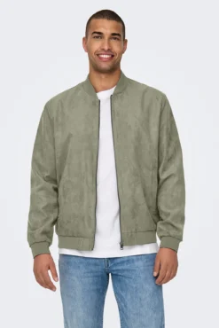 Chaqueta bomber antelina
