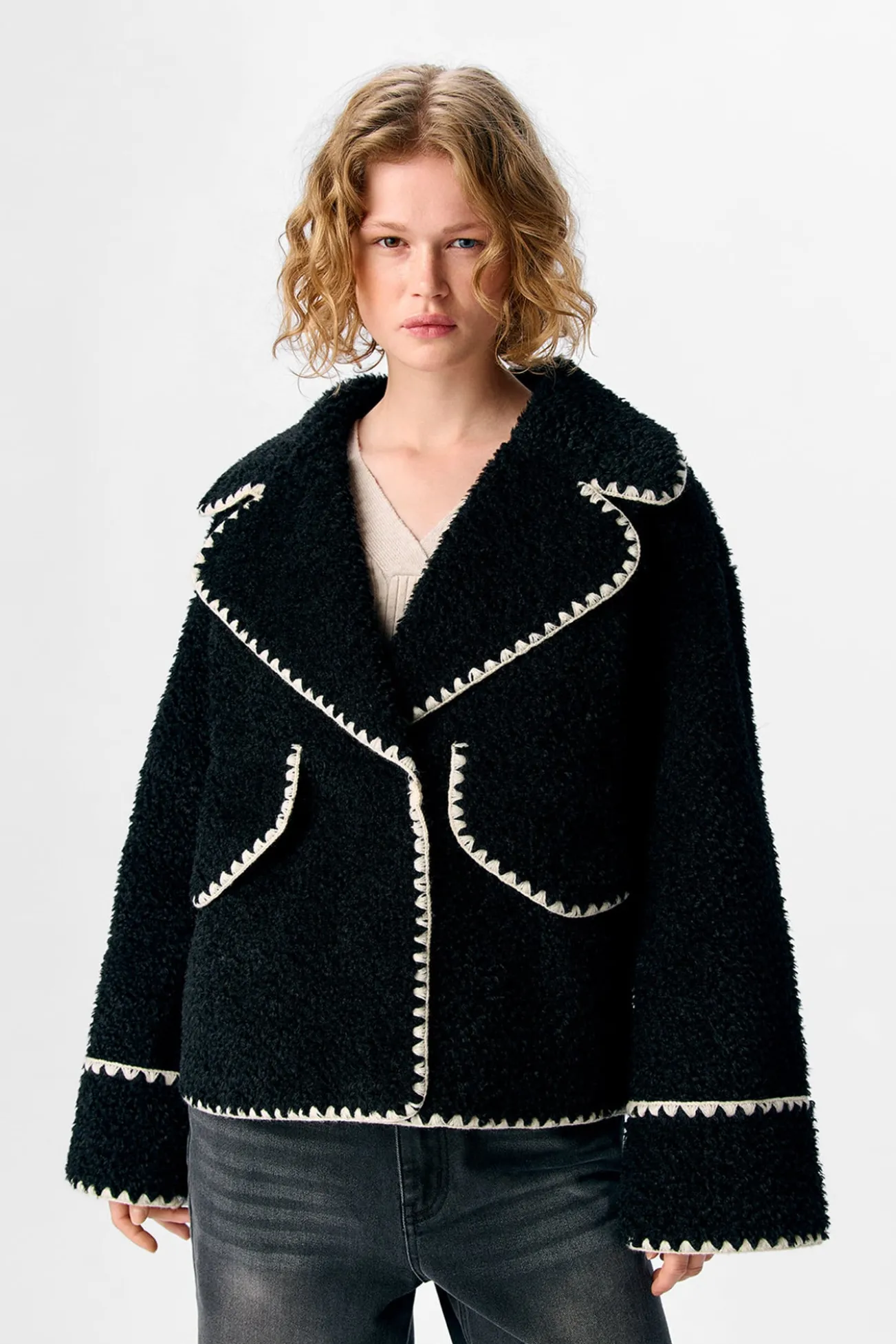 Chaqueta borreguillo sintético