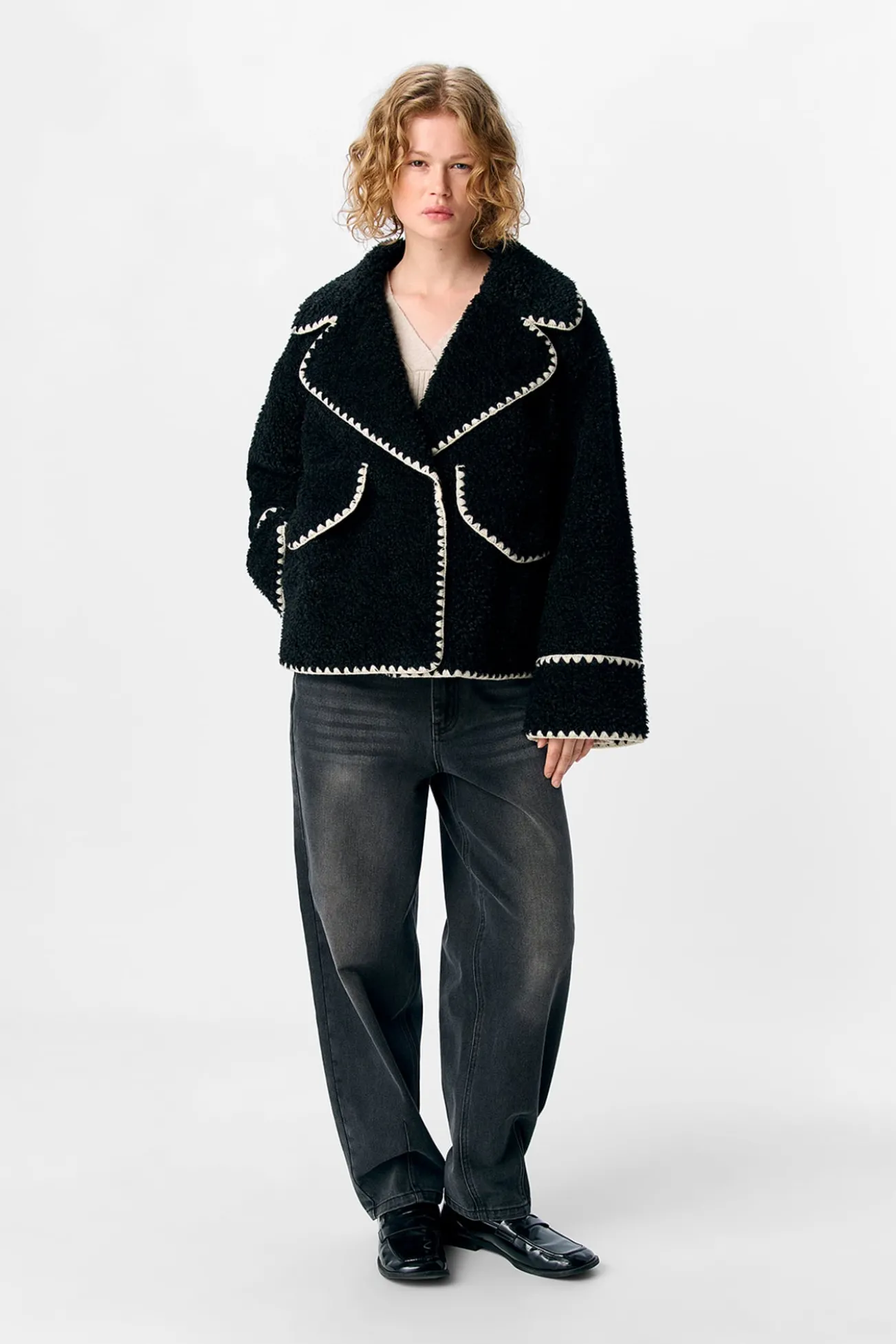 Chaqueta borreguillo sintético