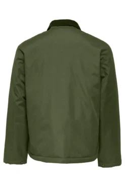 Chaqueta casual con cuello de pana