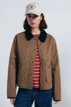 Chaqueta corta encerada