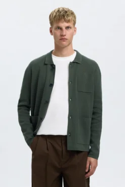 Chaqueta cárdigan con bolsillos 100% algodón orgánico