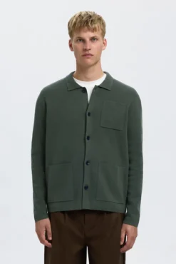 Chaqueta cárdigan con bolsillos 100% algodón orgánico