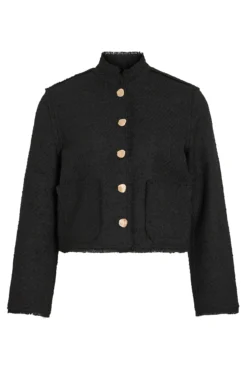 Chaqueta de paño con botones