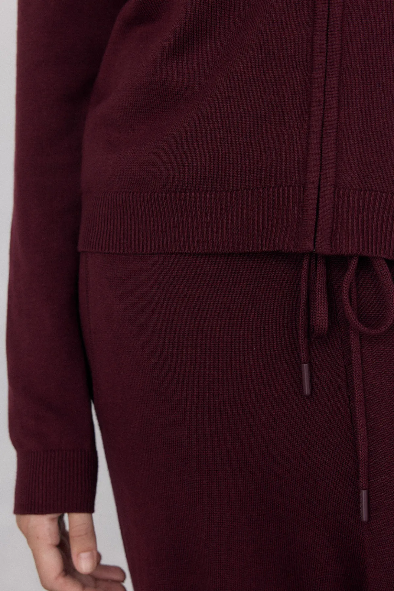 Chaqueta de punto capucha activewear