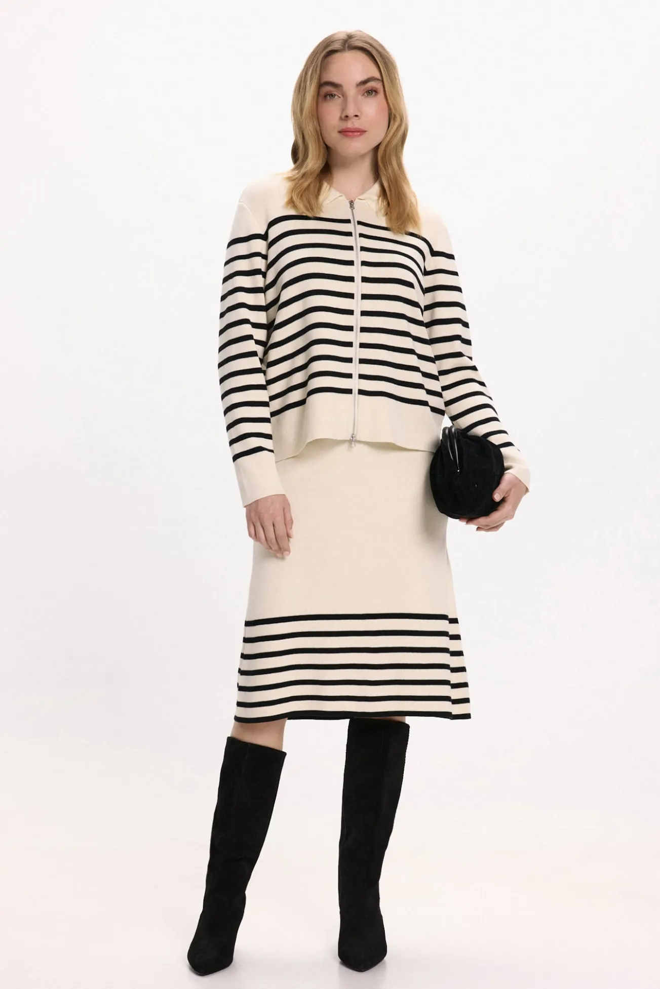 Chaqueta de punto con viscosa