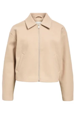 Chaqueta fieltro manga larga