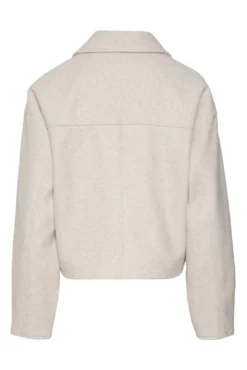 Chaqueta fieltro manga larga