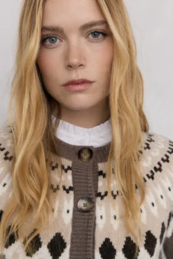 Chaqueta jacquard greca