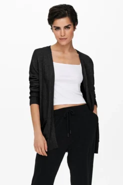 Chaqueta larga de punto