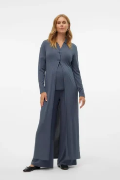 Chaqueta larga de punto maternity